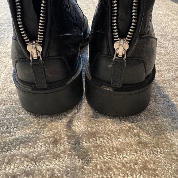Gucci Black Leather Boots - Size 39 - Picture 12 of 13